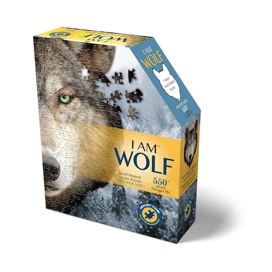 Madd Capp™ I Am™ Wolf Head-Shaped 550 Piece Jigsaw Puzzle